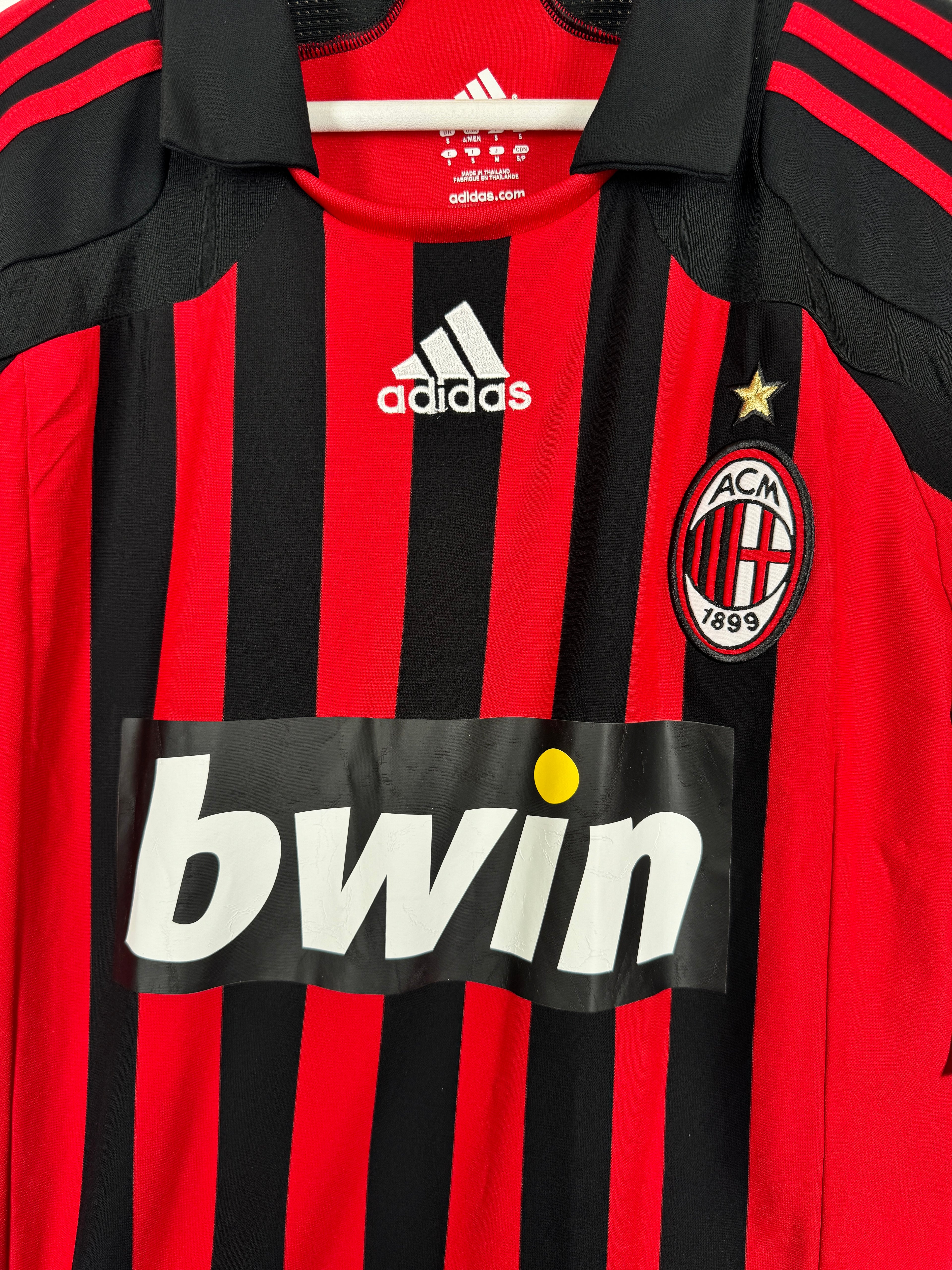 AC MILAN 2007/2008 HOME FOOTBALL JERSEY - RONALDO #99 (S)