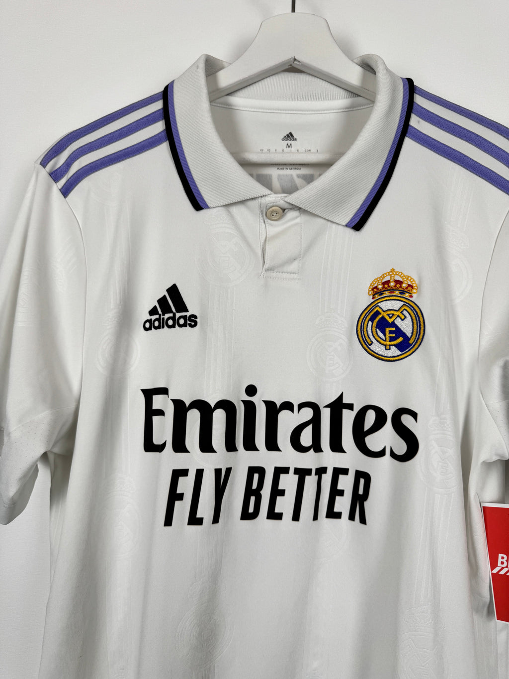 REAL MADRID 2022/2023 HOME FOOTBALL JERSEY - BENZEMA #9 BALLON D'OR (M)