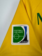 BRAZIL 2014 HOME FOOTBALL SHIRT - NEYMAR JR #10 (M)