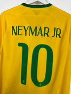 BRAZIL 2014 HOME FOOTBALL SHIRT - NEYMAR JR #10 (M)