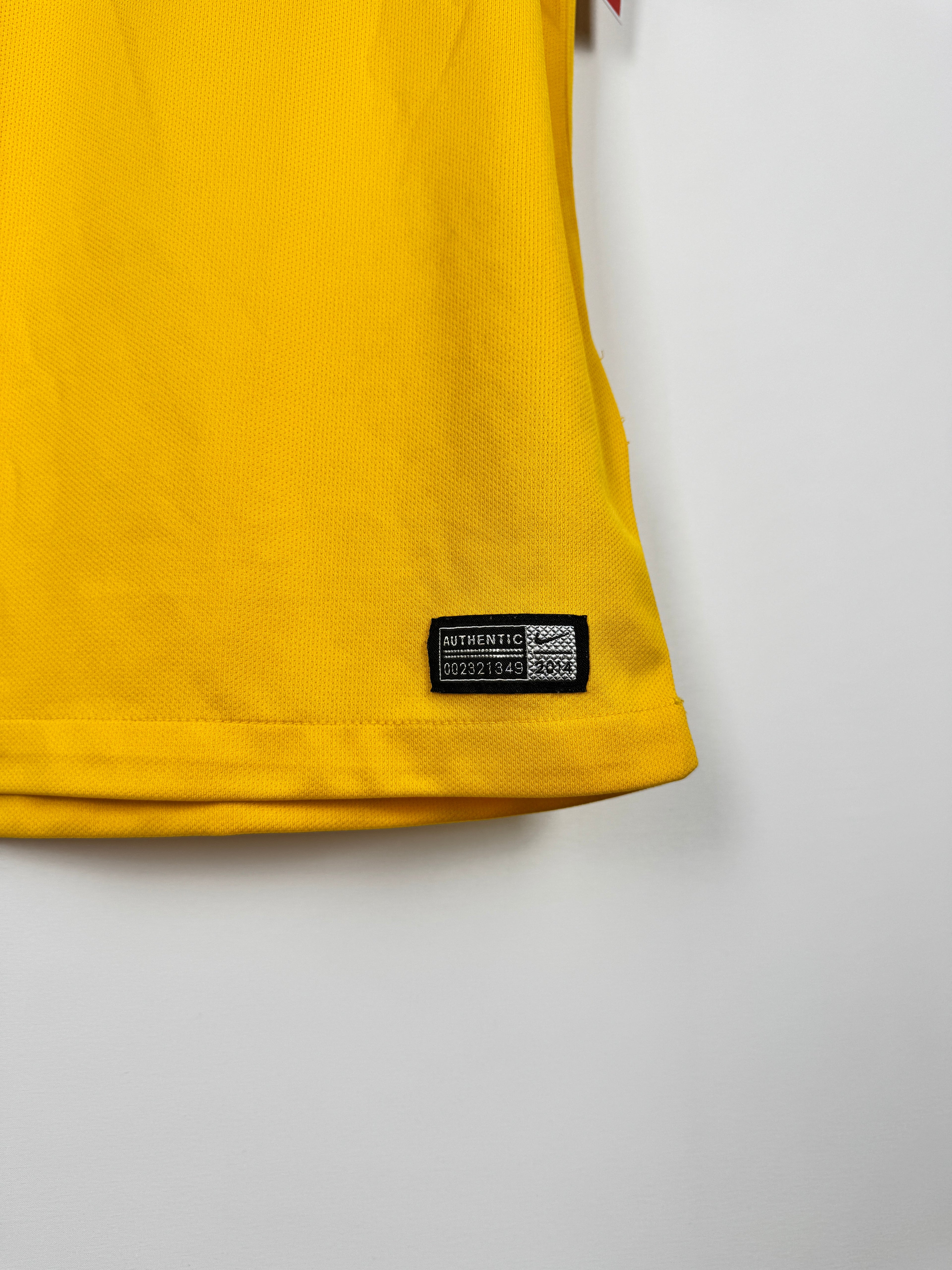 BRAZIL 2014 HOME FOOTBALL SHIRT - NEYMAR JR #10 (M)