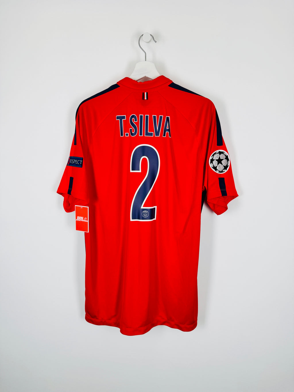 PSG 2014/2015 THIRD FOOTBALL SHIRT - SILVA #2 (XL)