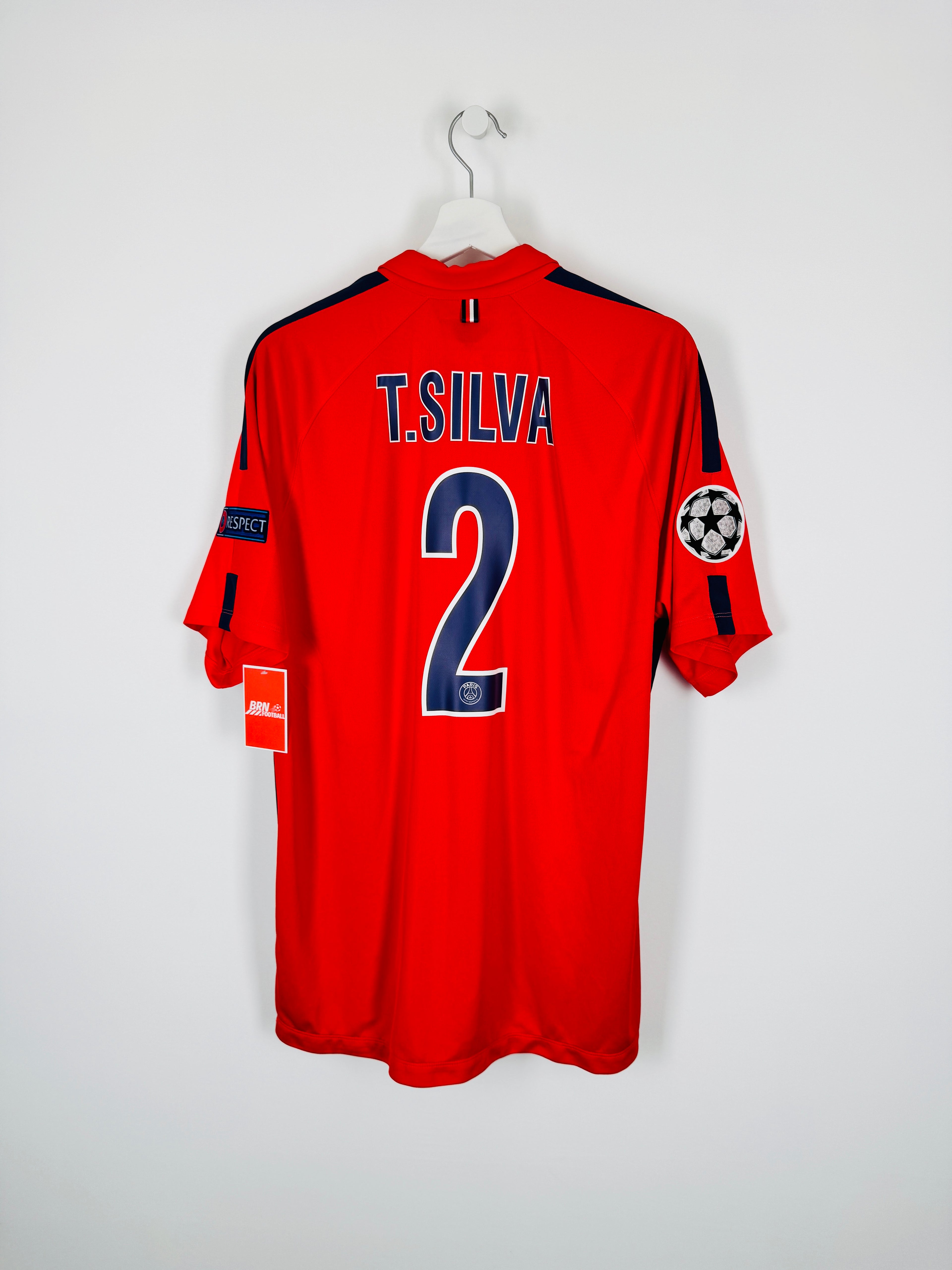 PSG 2014/2015 THIRD FOOTBALL SHIRT - SILVA #2 (XL)