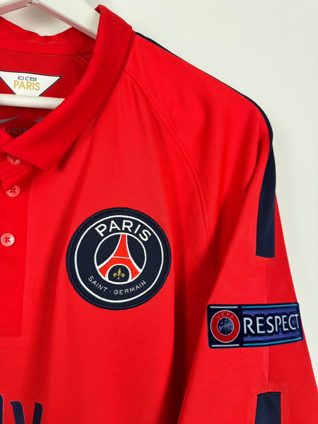 PSG 2014/2015 THIRD FOOTBALL SHIRT - SILVA #2 (XL)
