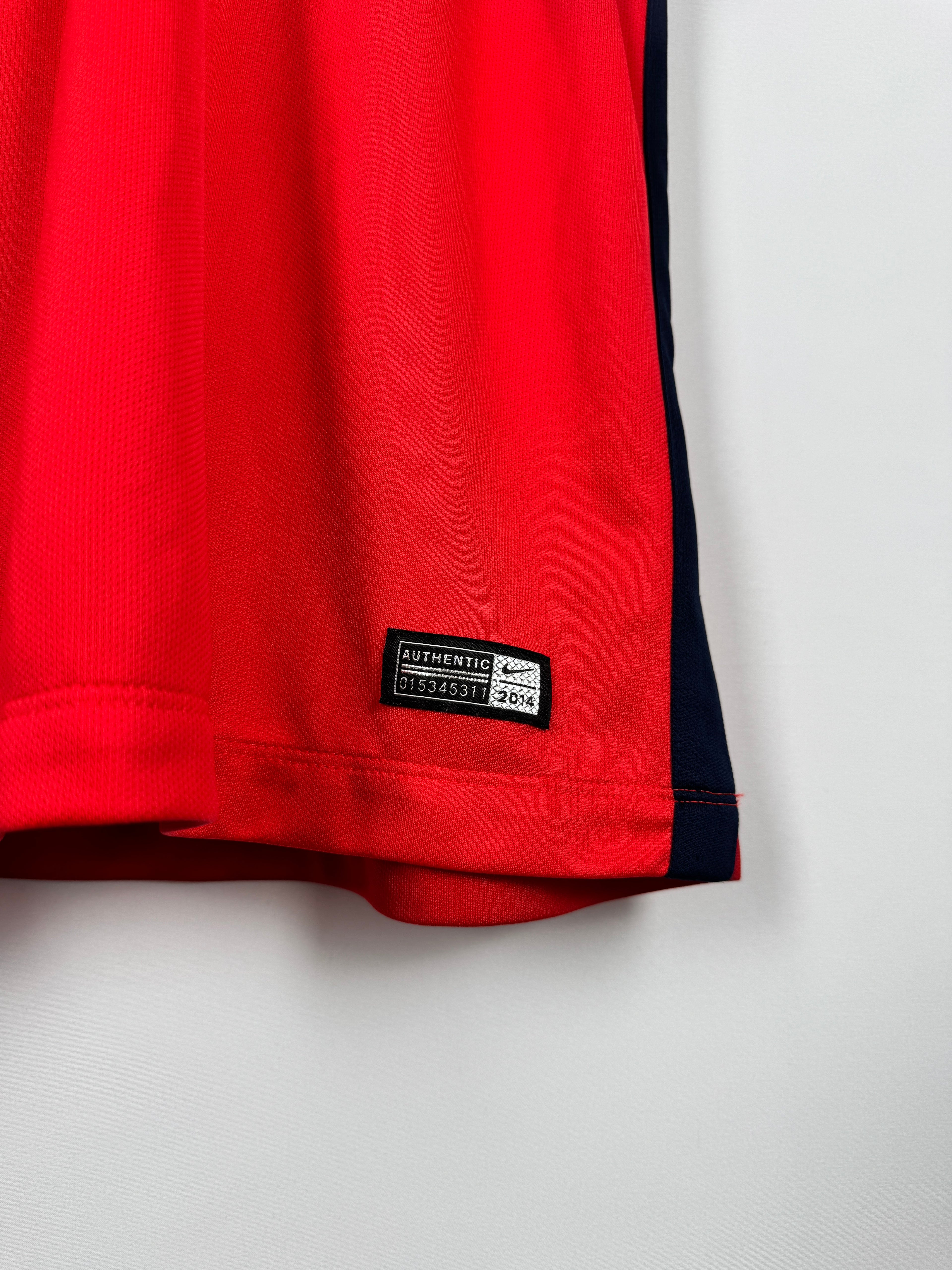 PSG 2014/2015 THIRD FOOTBALL SHIRT - SILVA #2 (XL)
