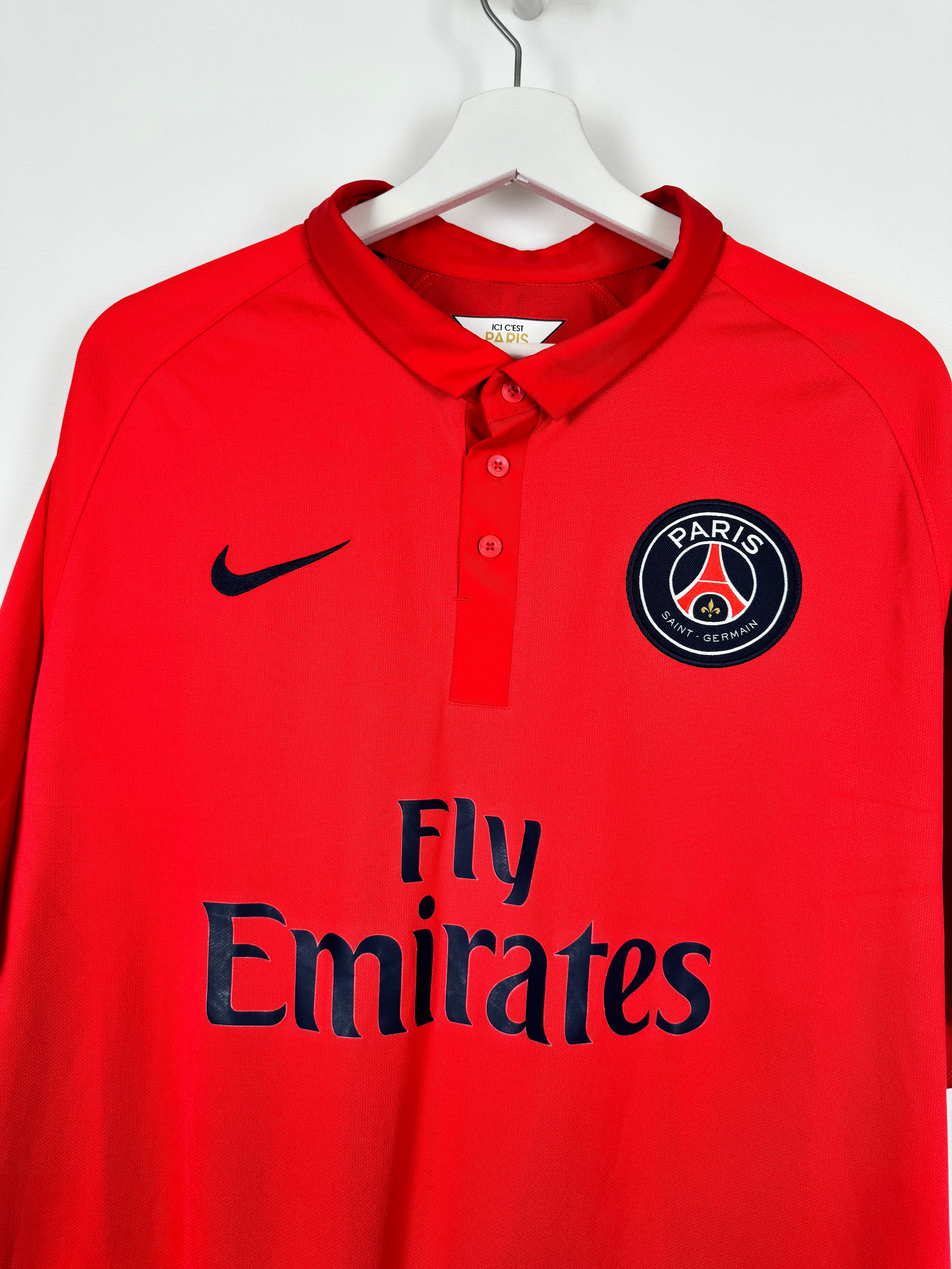 PSG 2014/2015 THIRD FOOTBALL SHIRT - SILVA #2 (XL)