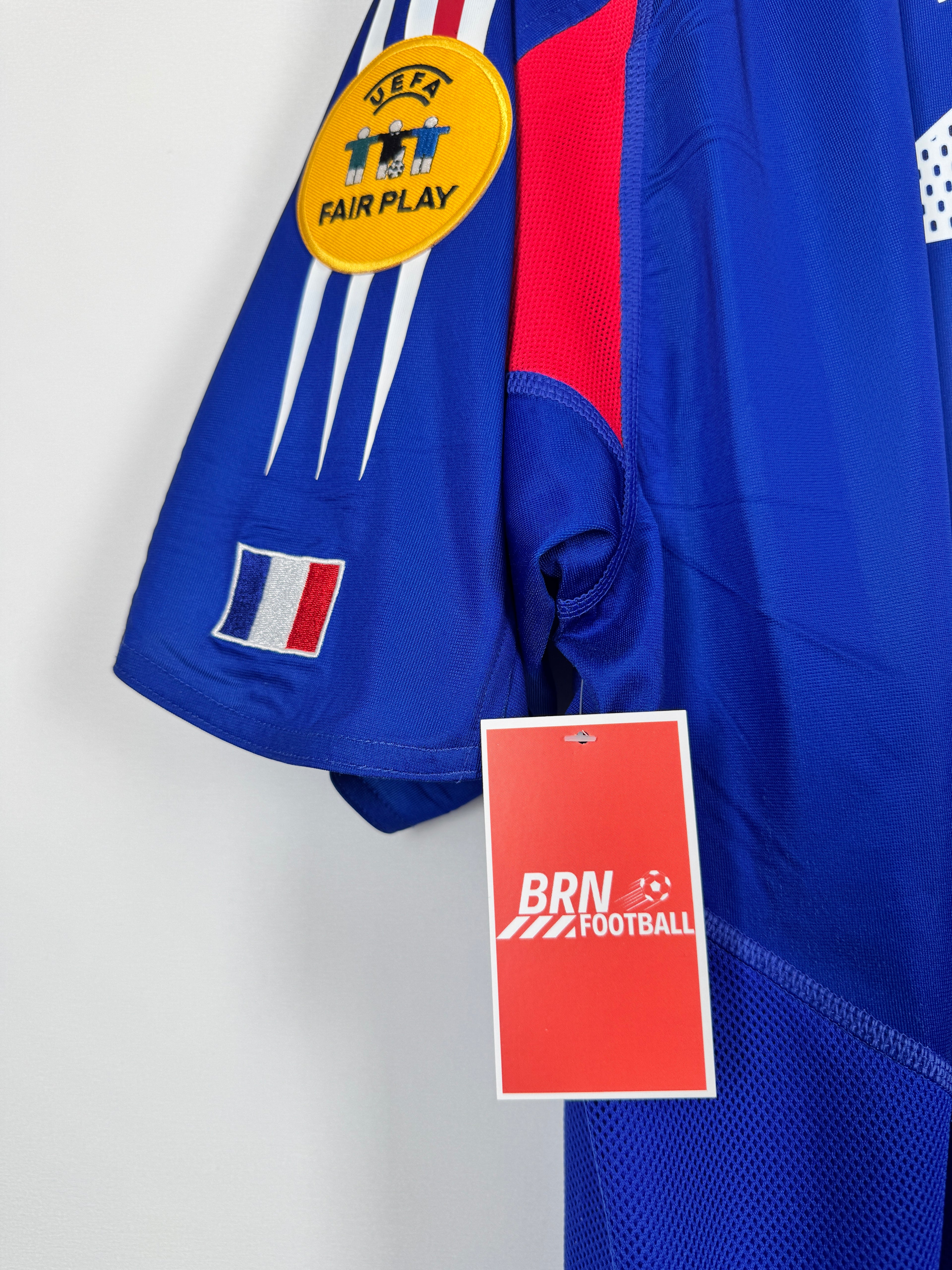 CAMISETA DE FÚTBOL SELECCIÓN DE FRANCIA 2004 LOCAL - ZIDANE #10 (XL)