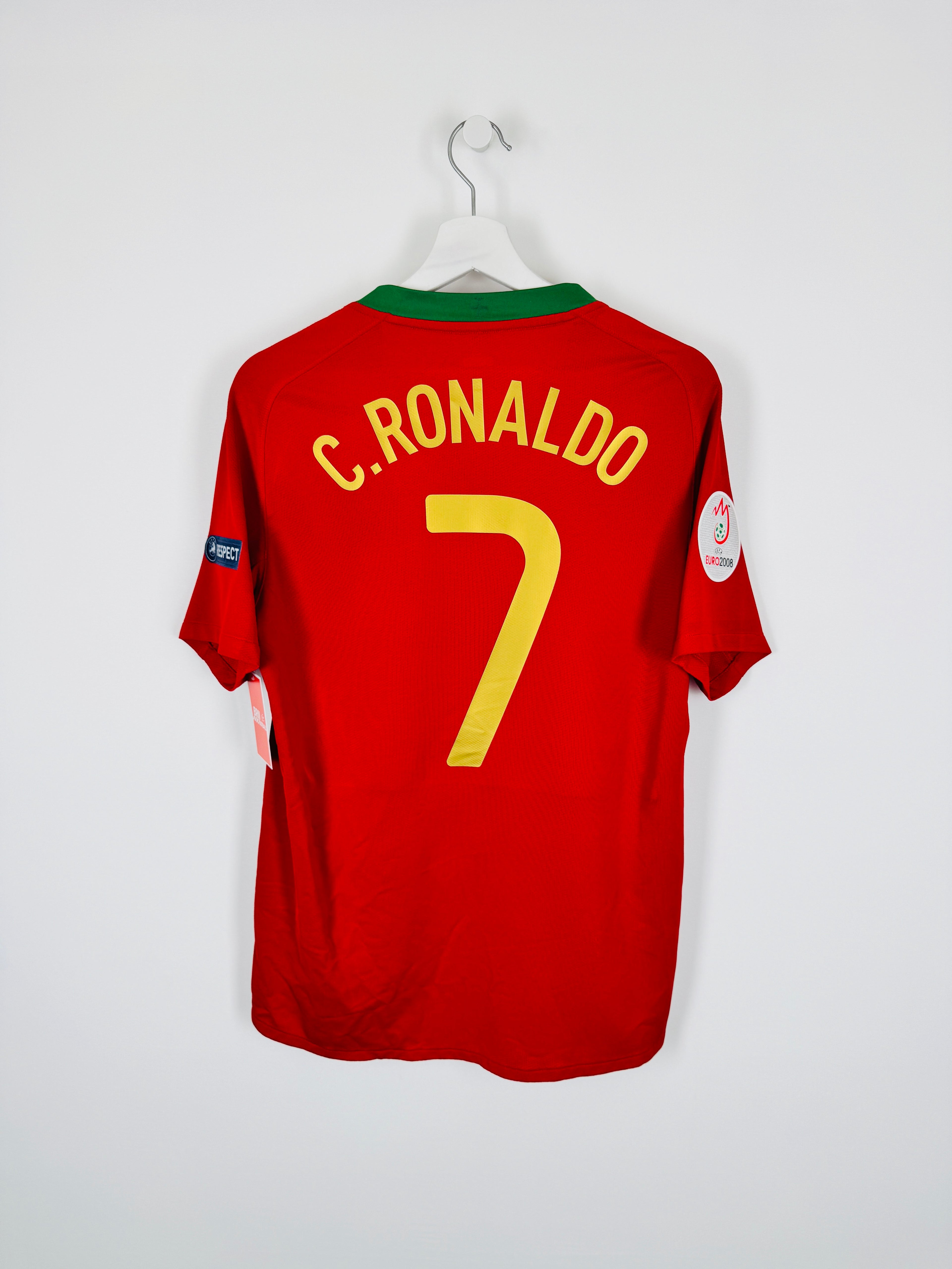PORTUGAL 2008 HOME FOOTBALL JERSEY - C.RONALDO #7 (S)