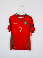 PORTUGAL 2008 HOME FOOTBALL JERSEY - C.RONALDO #7 (S)