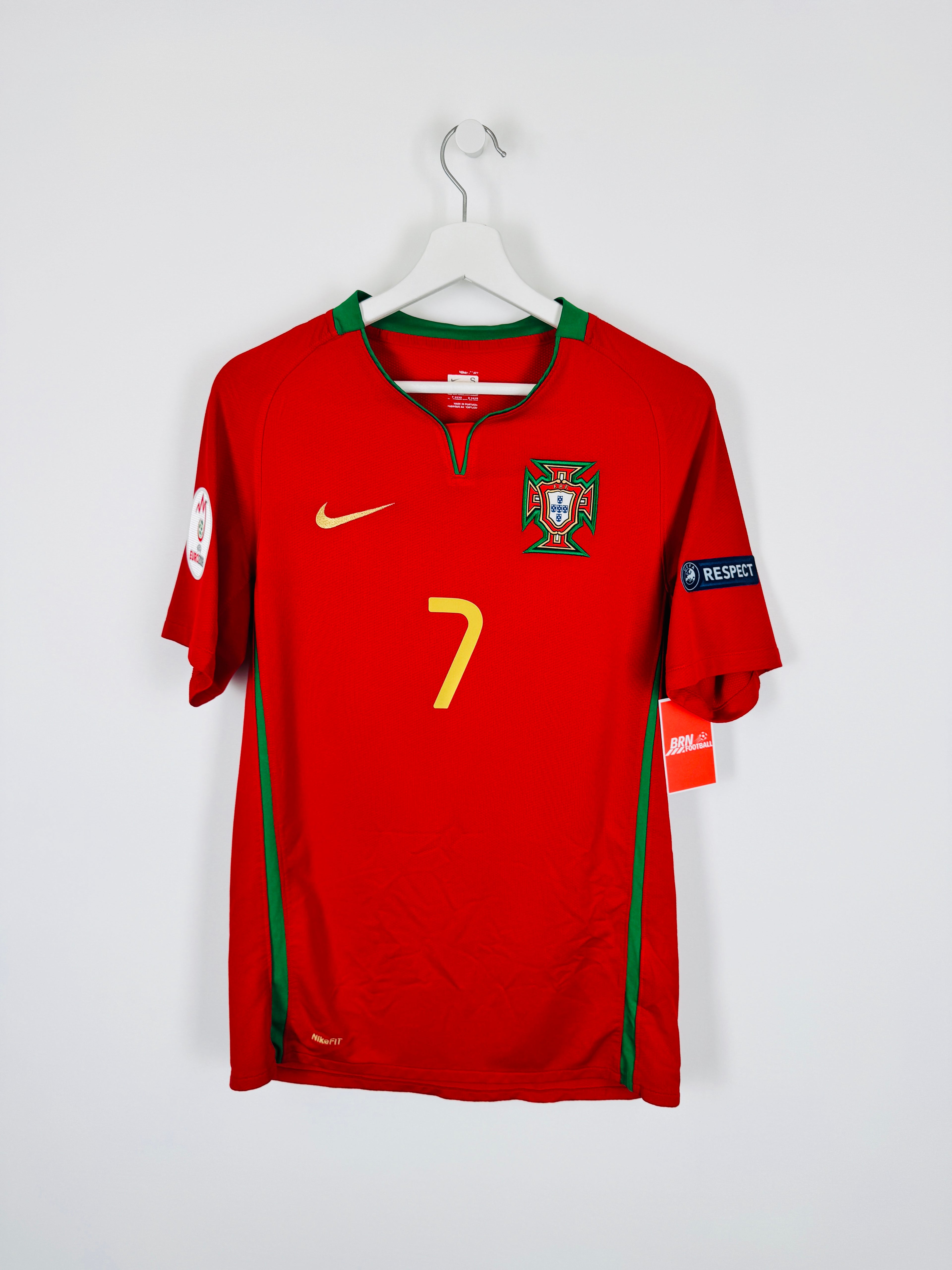 PORTUGAL 2008 HOME FOOTBALL JERSEY - C.RONALDO #7 (S)