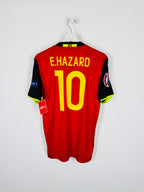 BELGIUM 2016 HOME FOOTBALL JERSEY - E.HAZARD #10 (S)