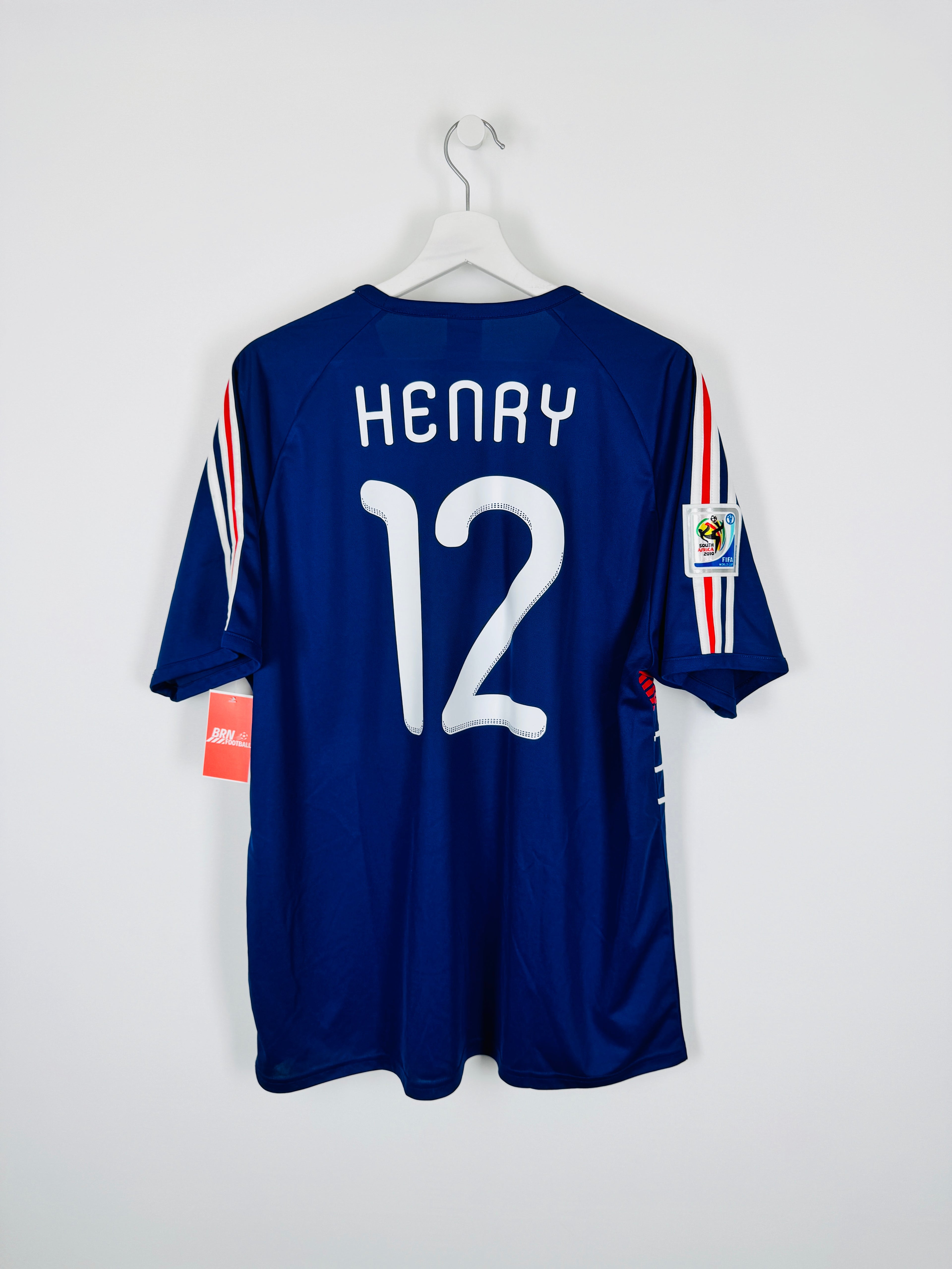 CAMISETA DE FÚTBOL SELECCIÓN DE FRANCIA 2010 LOCAL - HENRY #12 (XL)