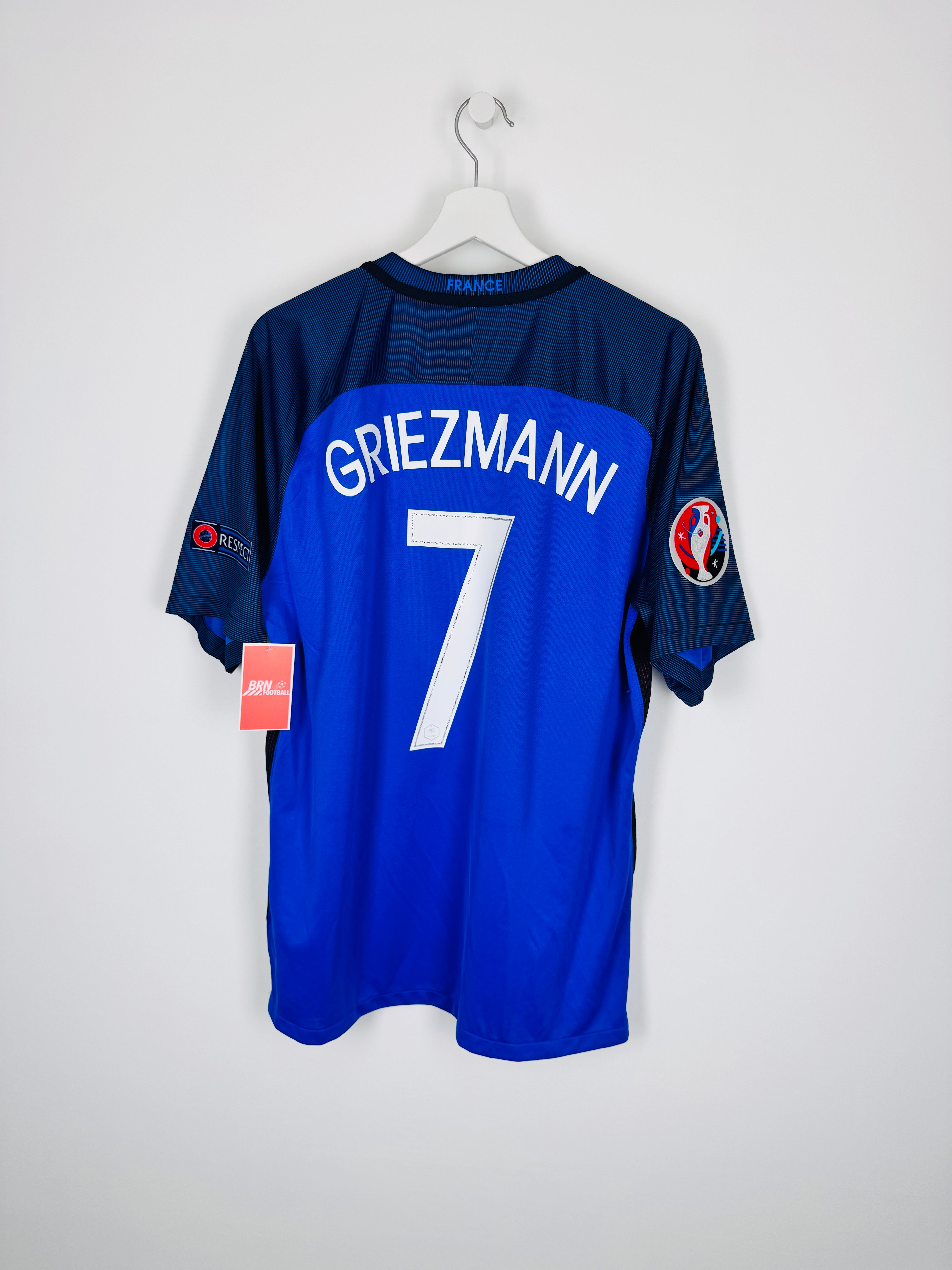 MAILLOT DE FOOTBALL ÉQUIPE DE FRANCE 2016 DOMICILE - ANTOINE GRIEZMANN #7 (XL)