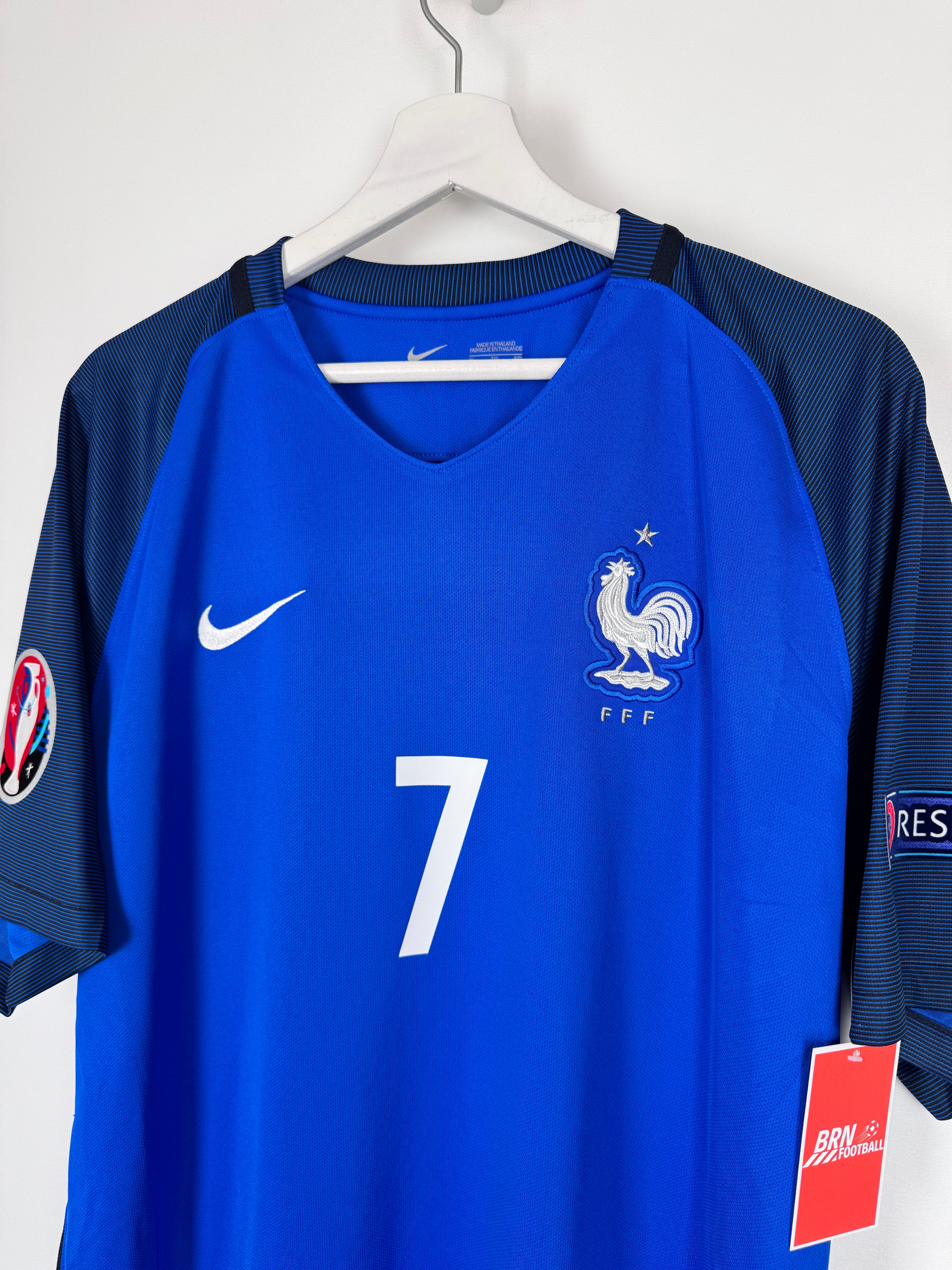 MAILLOT DE FOOTBALL ÉQUIPE DE FRANCE 2016 DOMICILE - ANTOINE GRIEZMANN #7 (XL)