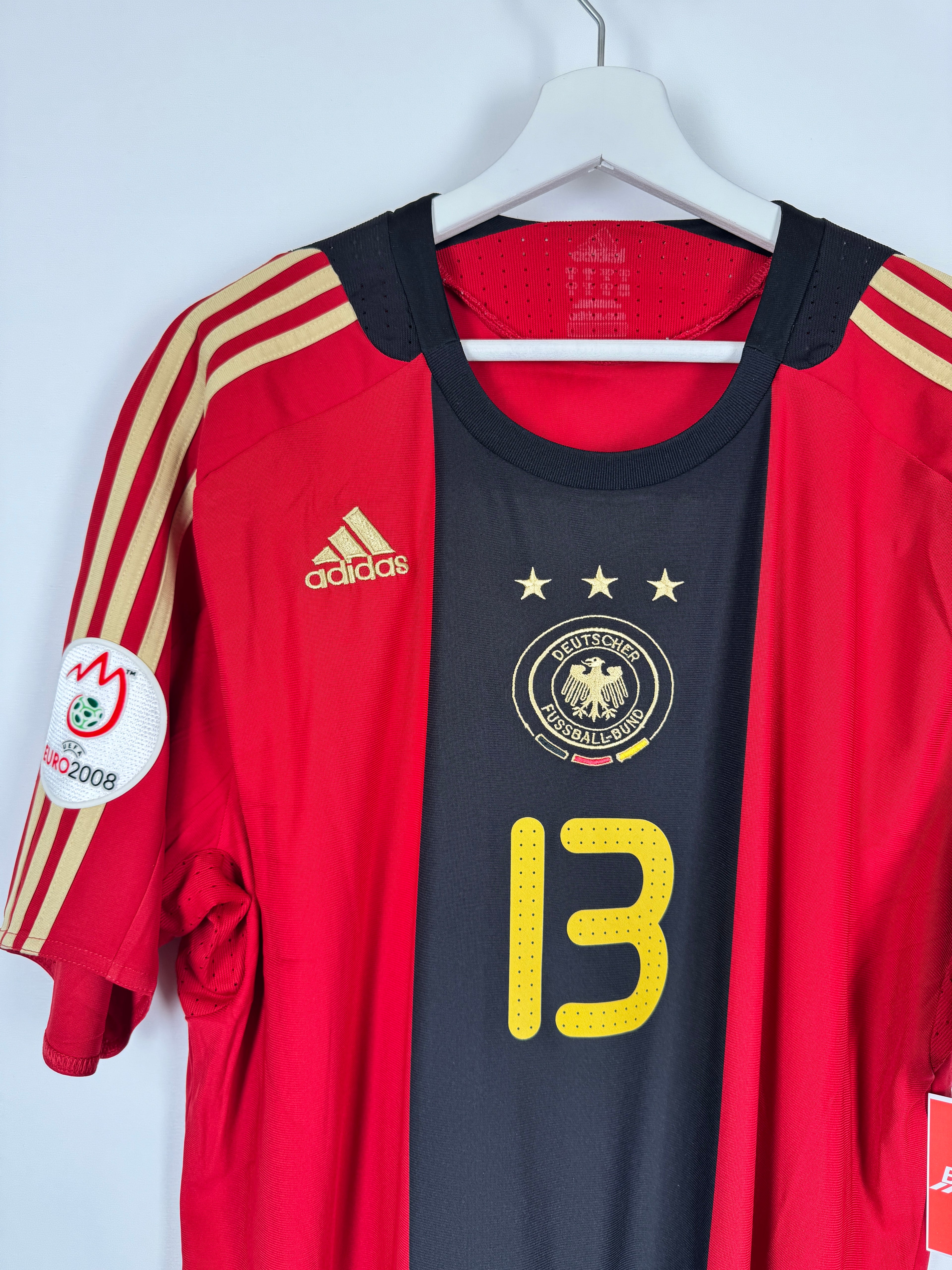 GERMANY 2008 HOME FOOTBALL SHIRT - BALLACK #13 (XL)