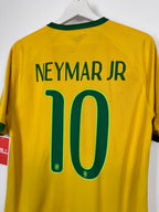MAILLOT DE FOOTBALL BRÉSIL 2014 DOMICILE - NEYMAR JR #10 (M)