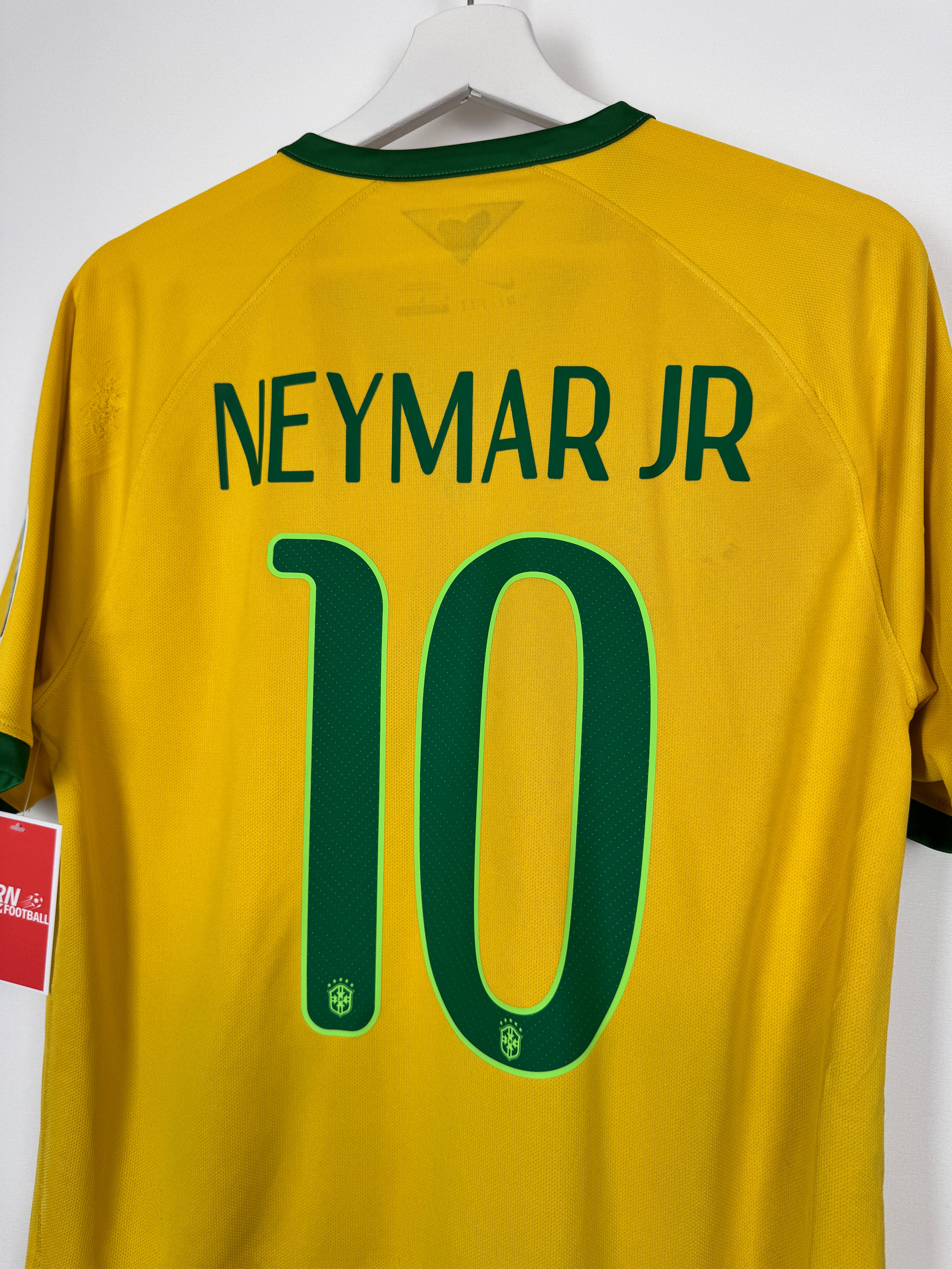 MAILLOT DE FOOTBALL BRÉSIL 2014 DOMICILE - NEYMAR JR #10 (M)