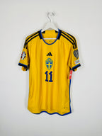 SWEDEN 2022 HOME FOOTBALL JERSEY - IBRAHIMOVIC #11 (M)