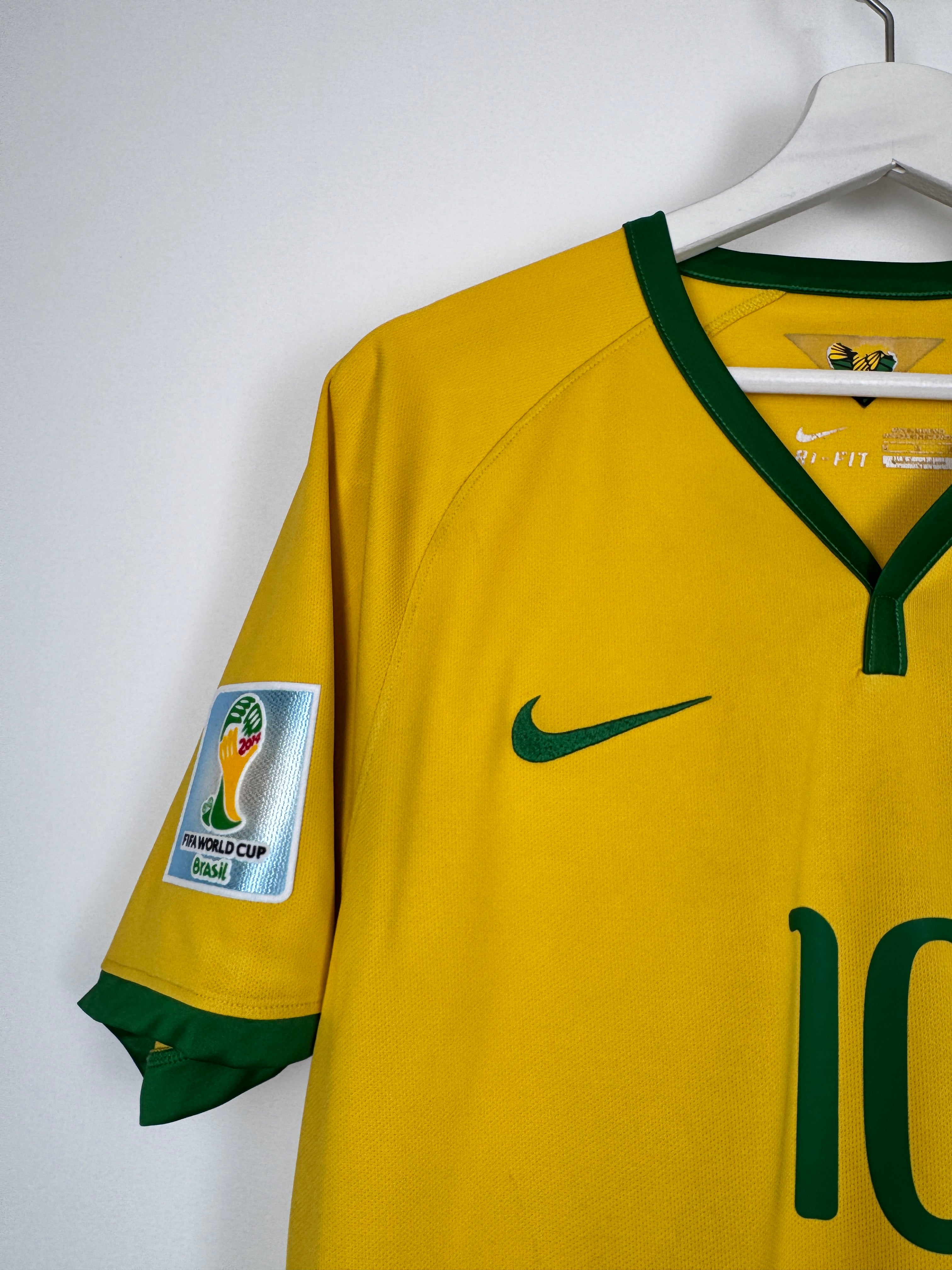 MAILLOT DE FOOTBALL BRÉSIL 2014 DOMICILE - NEYMAR JR #10 (M)