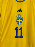 SWEDEN 2022 HOME FOOTBALL JERSEY - IBRAHIMOVIC #11 (M)