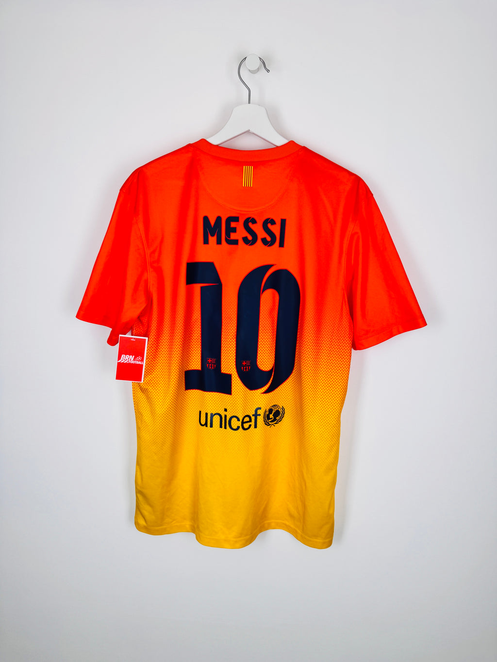 MAILLOT DE FOOTBALL BARCELONE 2012/2013 EXTÉRIEUR - LEO MESSI #10 (M)