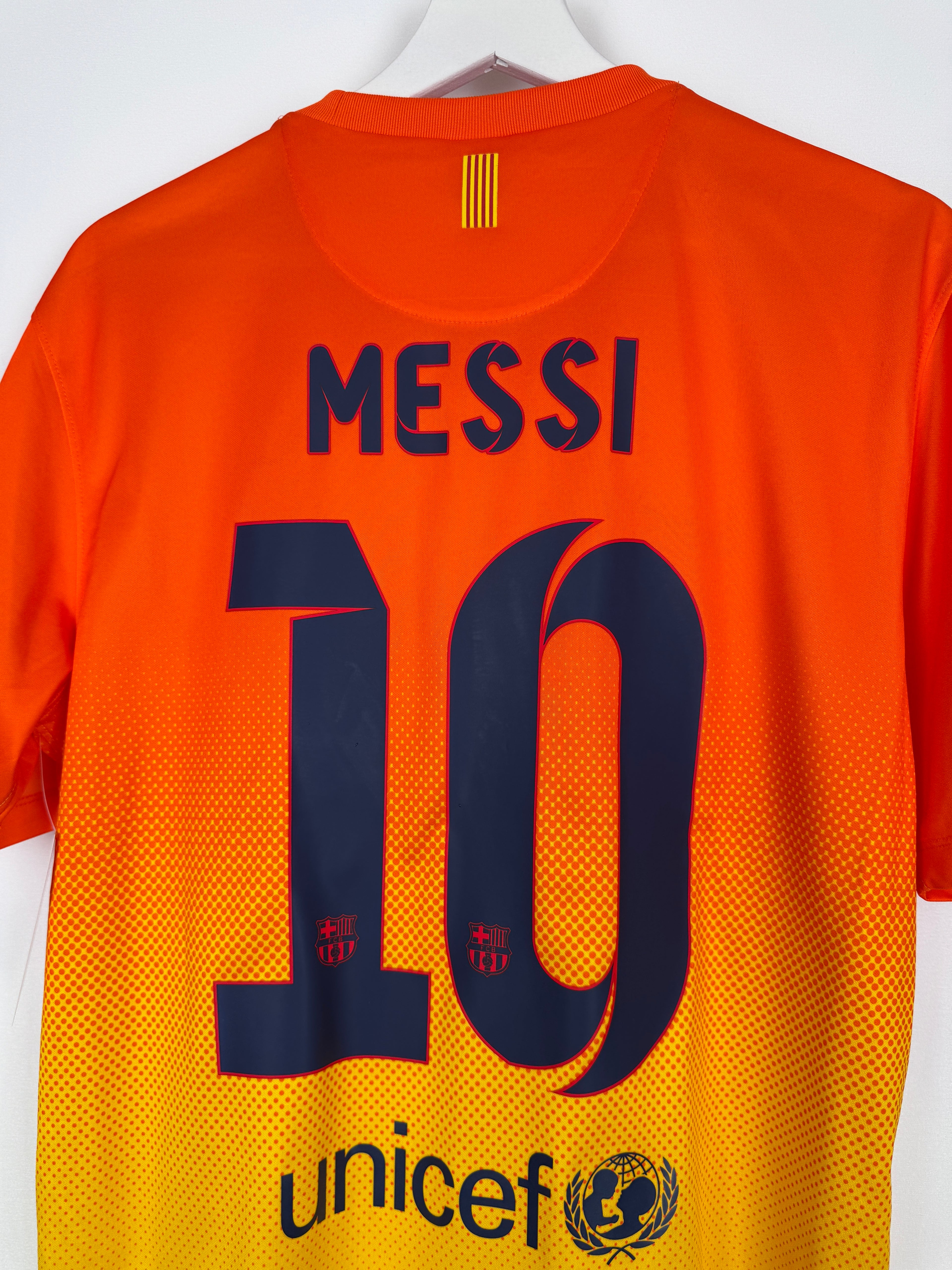 MAILLOT DE FOOTBALL BARCELONE 2012/2013 EXTÉRIEUR - LEO MESSI #10 (M)