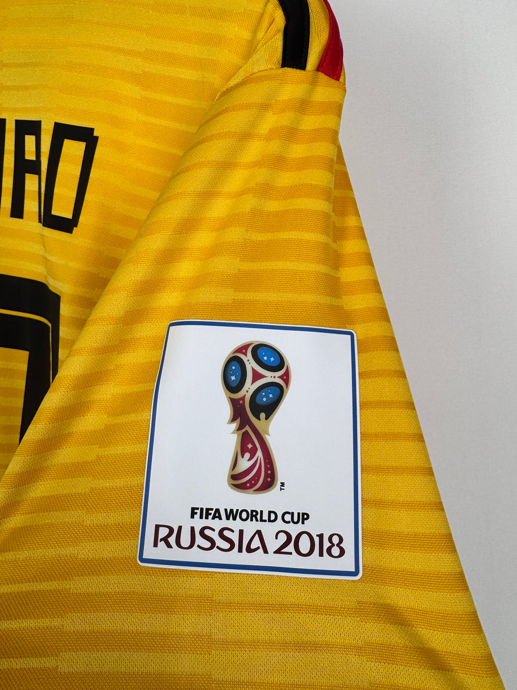 MAILLOT DE FOOTBALL BELGIQUE 2018 EXTÉRIEUR - EDEN HAZARD #10 (M)