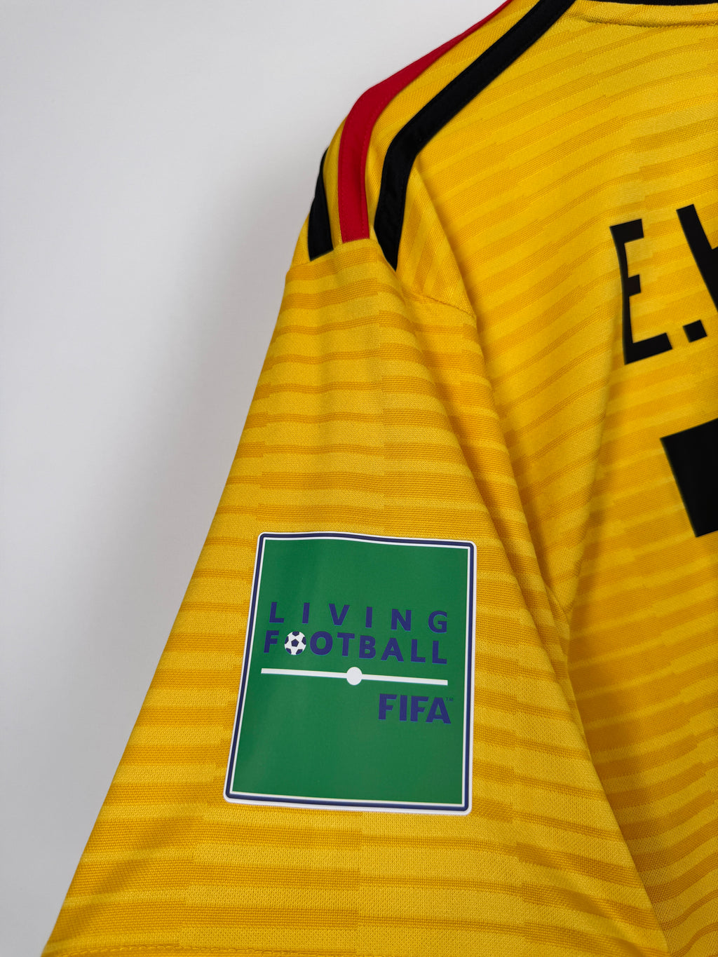 MAILLOT DE FOOTBALL BELGIQUE 2018 EXTÉRIEUR - EDEN HAZARD #10 (M)