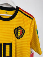 MAILLOT DE FOOTBALL BELGIQUE 2018 EXTÉRIEUR - EDEN HAZARD #10 (M)