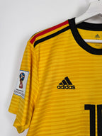 MAILLOT DE FOOTBALL BELGIQUE 2018 EXTÉRIEUR - EDEN HAZARD #10 (M)