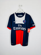 PSG 2013/2014 HOME FOOTBALL SHIRT - IBRAHIMOVIC #10 (M)