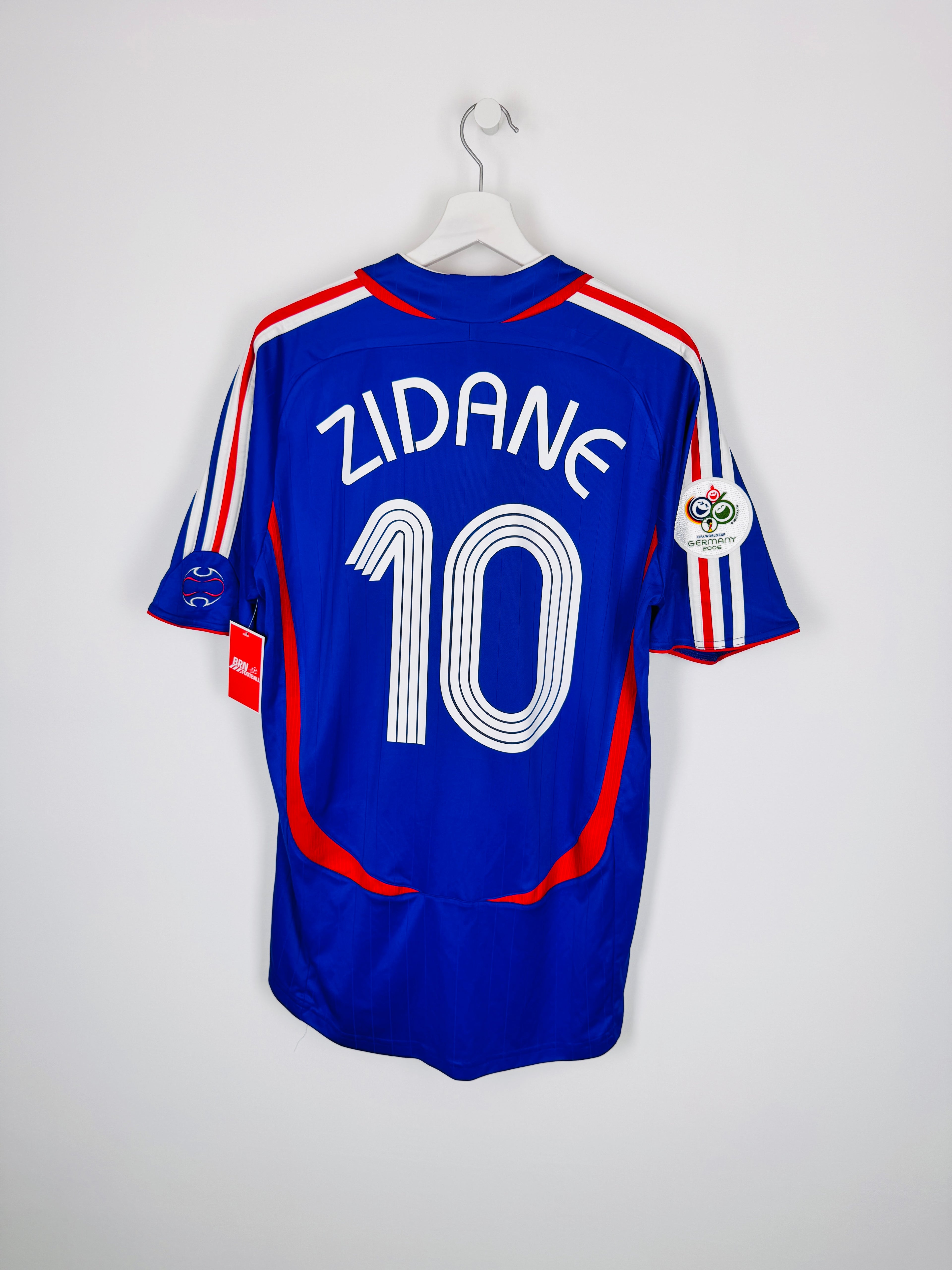 MAILLOT DE FOOTBALL ÉQUIPE DE FRANCE 2006 DOMICILE - ZINÉDINE ZIDANE #10 (L)