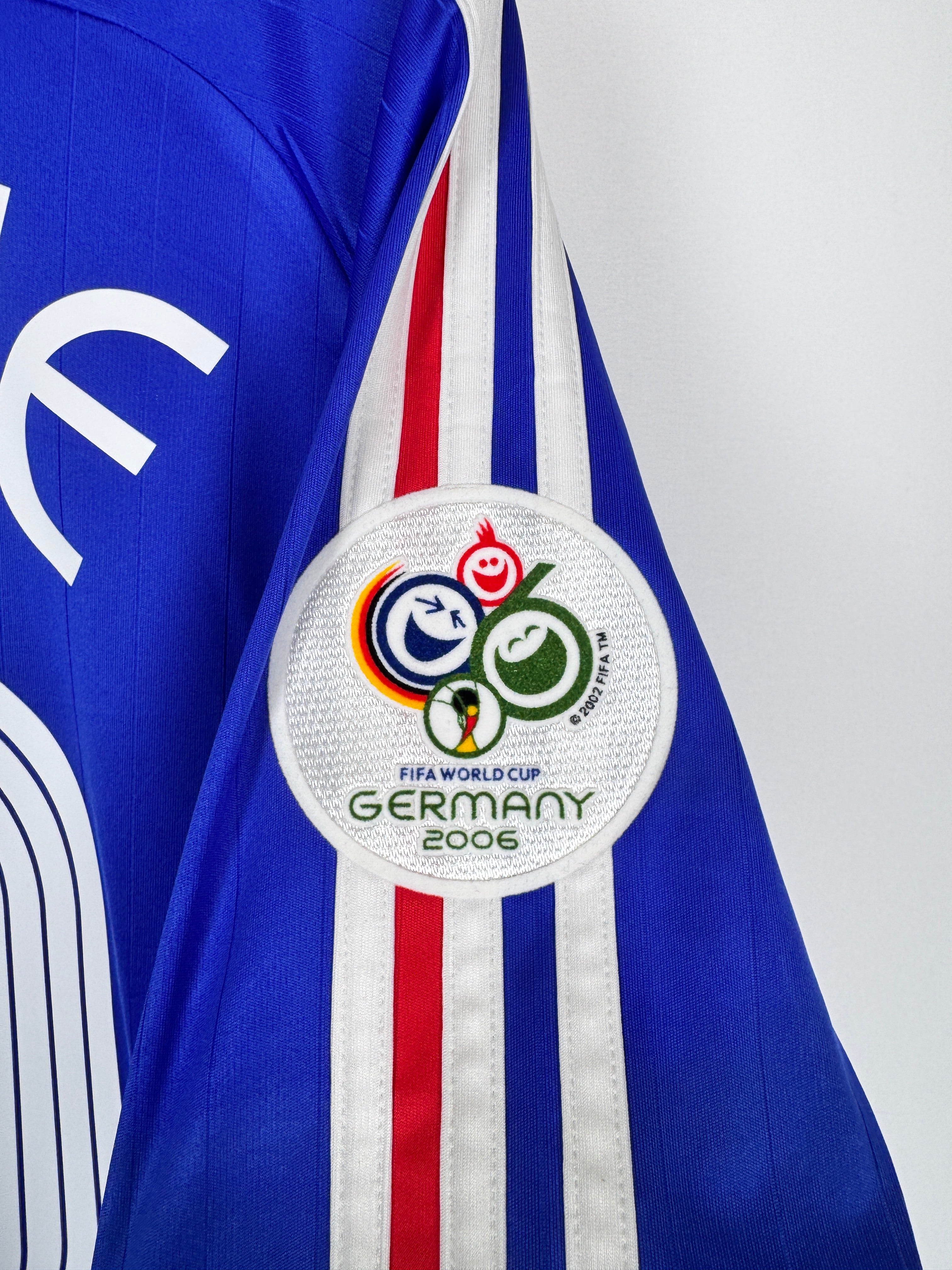 MAILLOT DE FOOTBALL ÉQUIPE DE FRANCE 2006 DOMICILE - ZINÉDINE ZIDANE #10 (L)