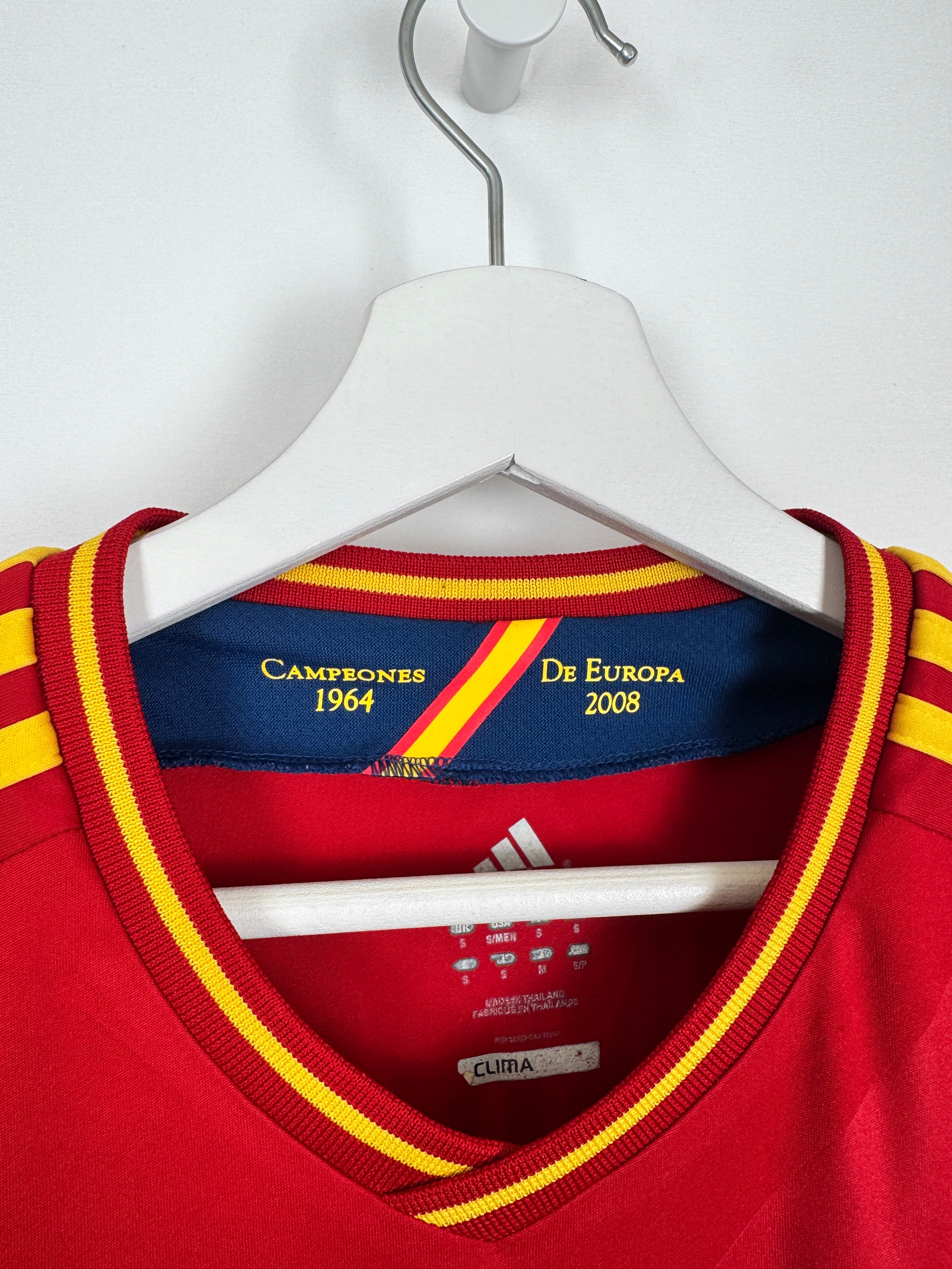 SPAIN 2012 HOME FOOTBALL JERSEY - A.INIESTA #6 (S)