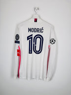 MAILLOT DE FOOTBALL REAL MADRID 2020/2021 DOMICILE MANCHES LONGUES - LUKA MODRIC #10 (M)