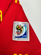 SPAIN 2010 HOME FOOTBALL SHIRT - A. INIESTA #6 (S)