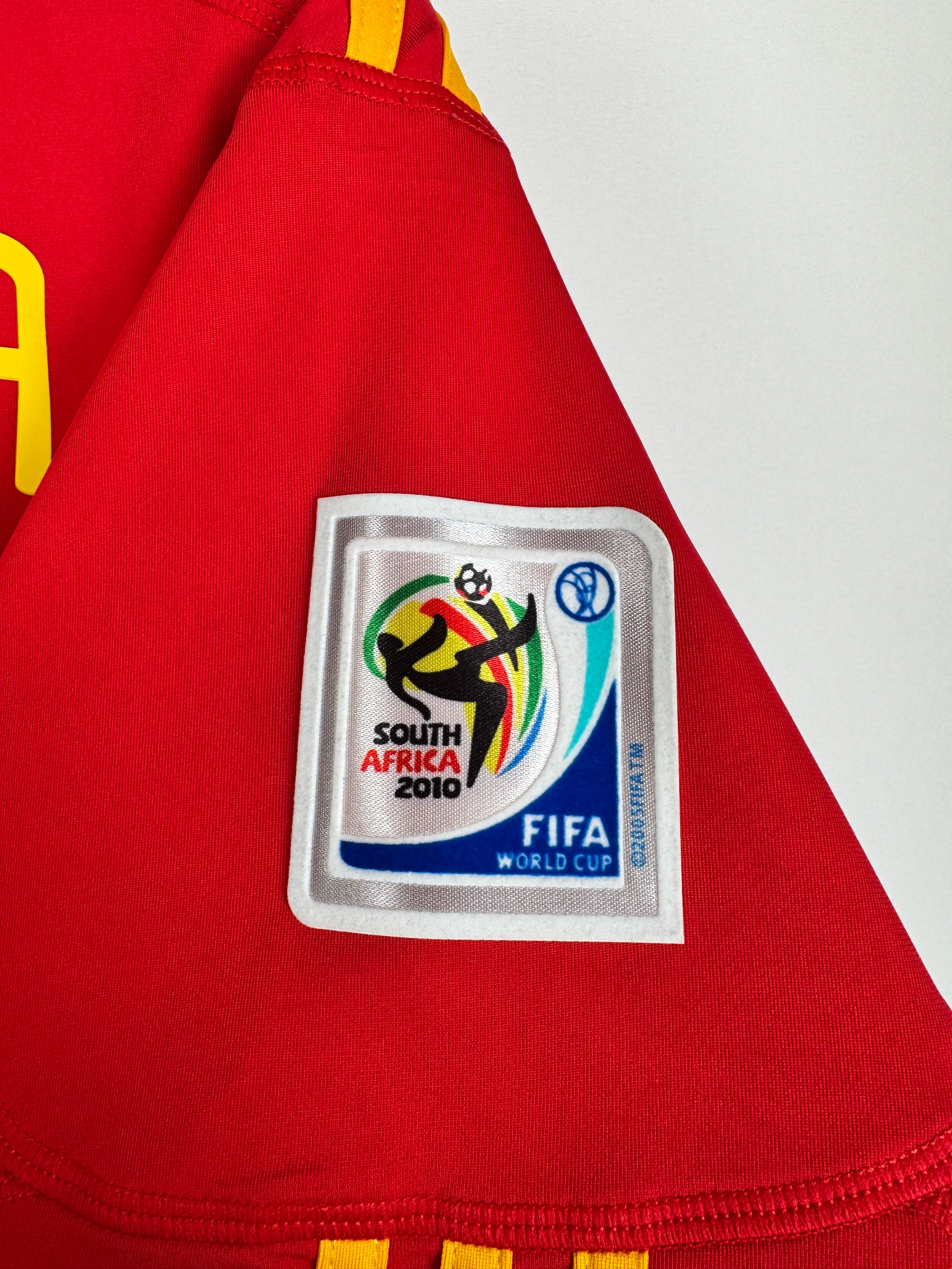 SPAIN 2010 HOME FOOTBALL SHIRT - A. INIESTA #6 (S)