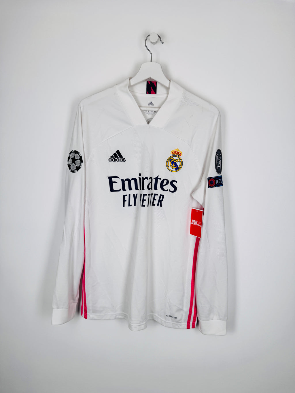 MAILLOT DE FOOTBALL REAL MADRID 2020/2021 DOMICILE MANCHES LONGUES - LUKA MODRIC #10 (M)