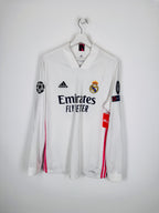 MAILLOT DE FOOTBALL REAL MADRID 2020/2021 DOMICILE MANCHES LONGUES - LUKA MODRIC #10 (M)