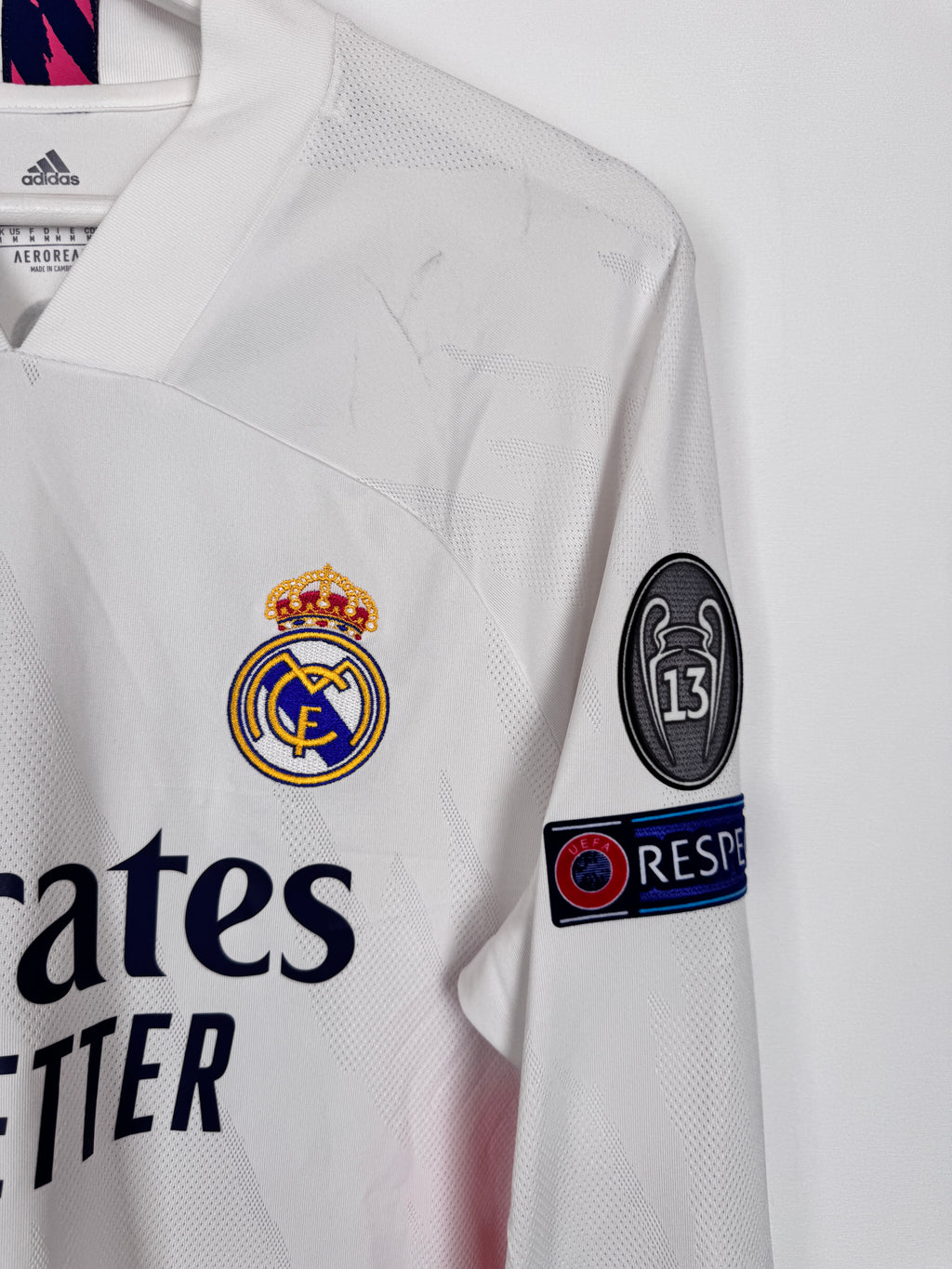 MAILLOT DE FOOTBALL REAL MADRID 2020/2021 DOMICILE MANCHES LONGUES - LUKA MODRIC #10 (M)