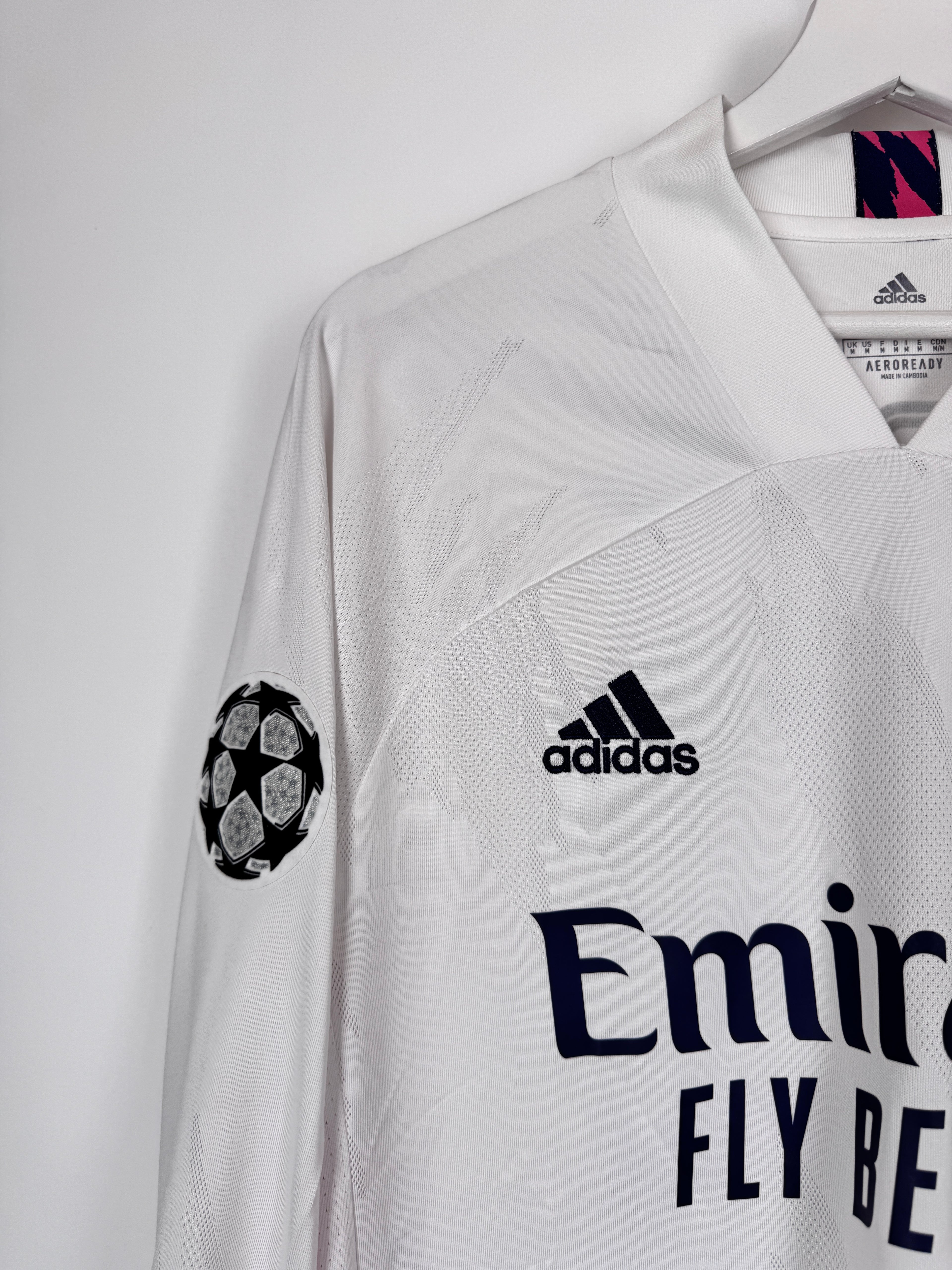 MAILLOT DE FOOTBALL REAL MADRID 2020/2021 DOMICILE MANCHES LONGUES - LUKA MODRIC #10 (M)