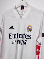 MAILLOT DE FOOTBALL REAL MADRID 2020/2021 DOMICILE MANCHES LONGUES - LUKA MODRIC #10 (M)