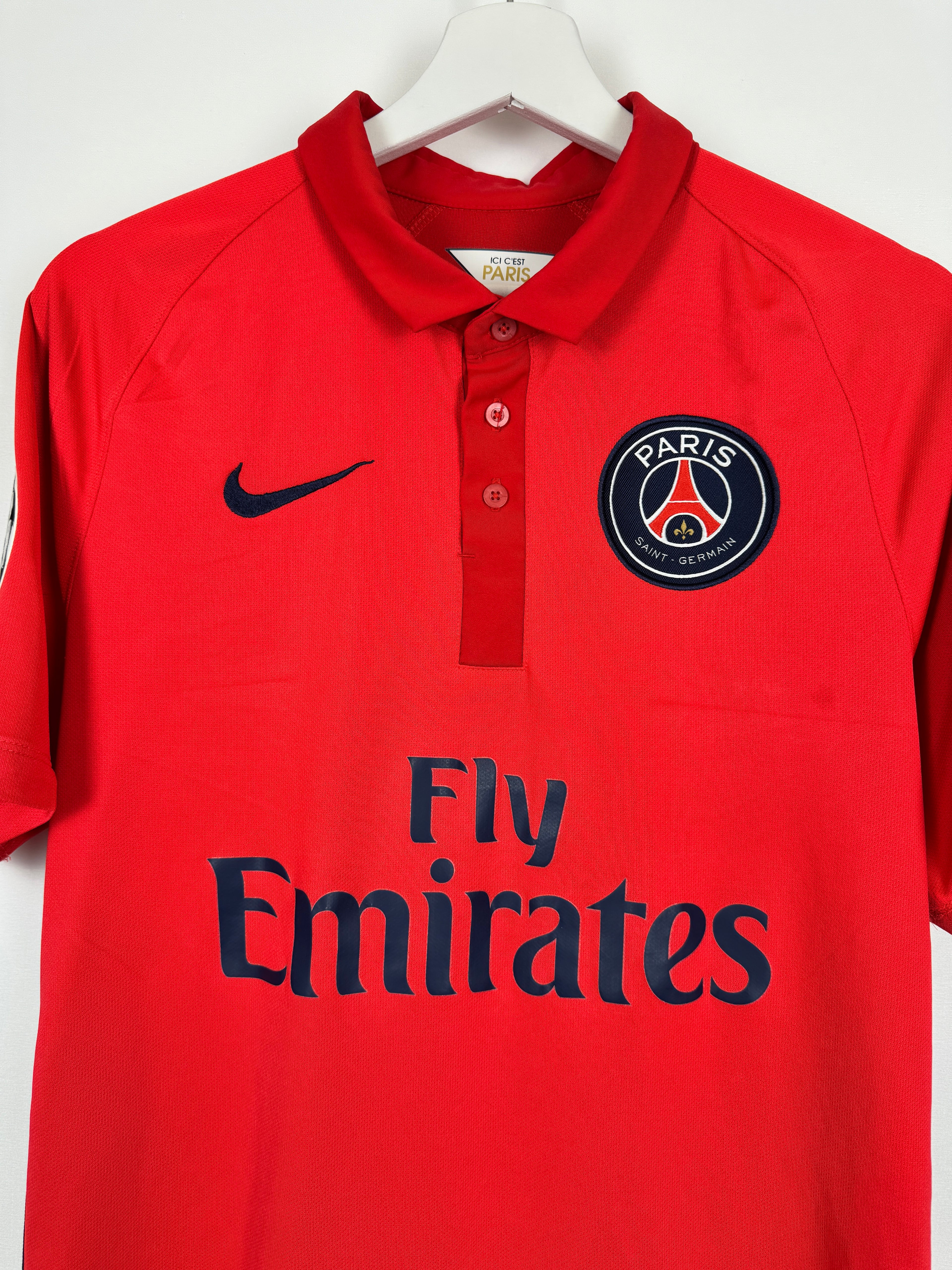 PSG 2014/2015 THIRD FOOTBALL JERSEY - SILVA #2 (S)