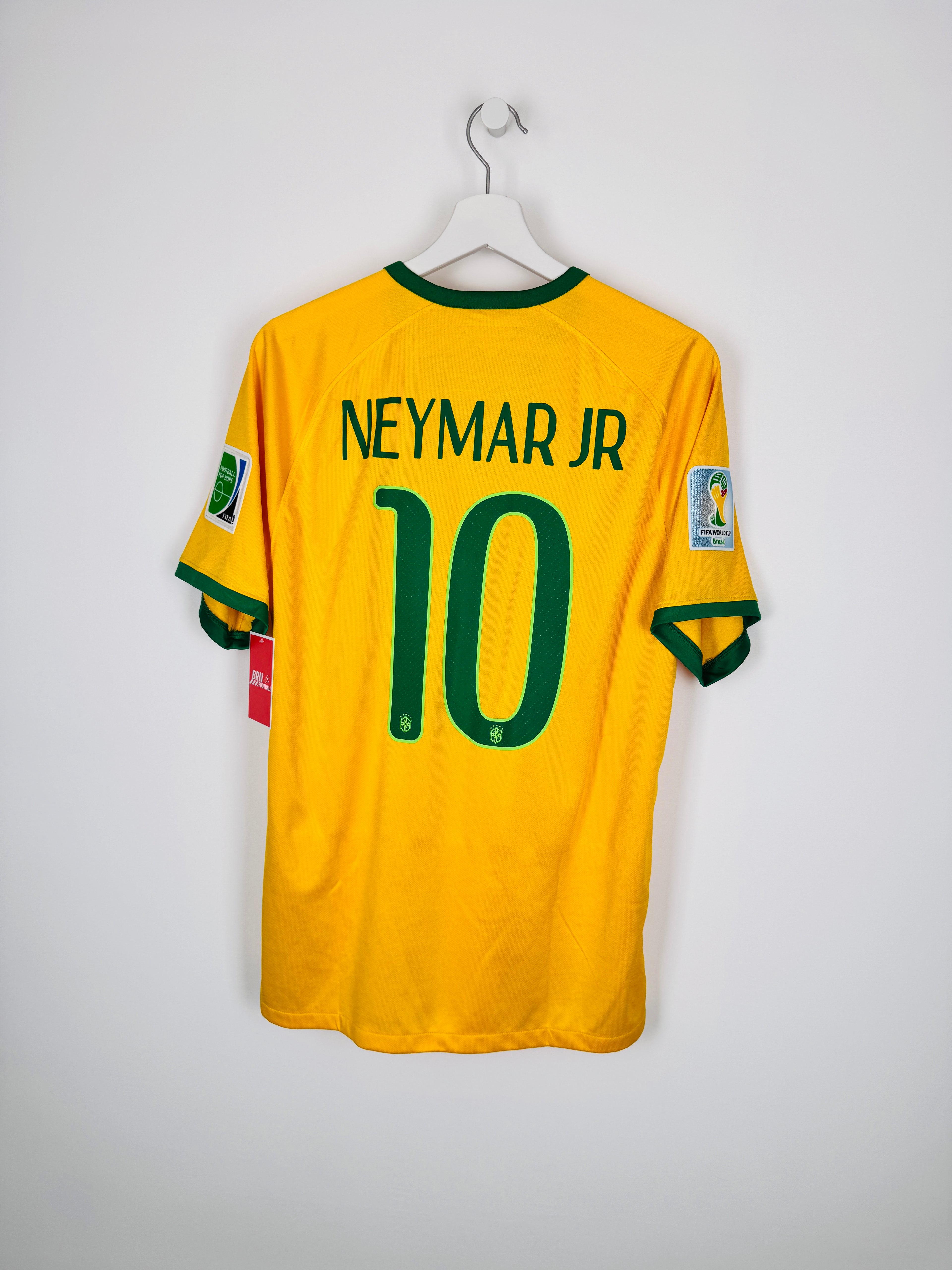MAILLOT DE FOOTBALL BRÉSIL 2014 DOMICILE - NEYMAR JR #10 (M)