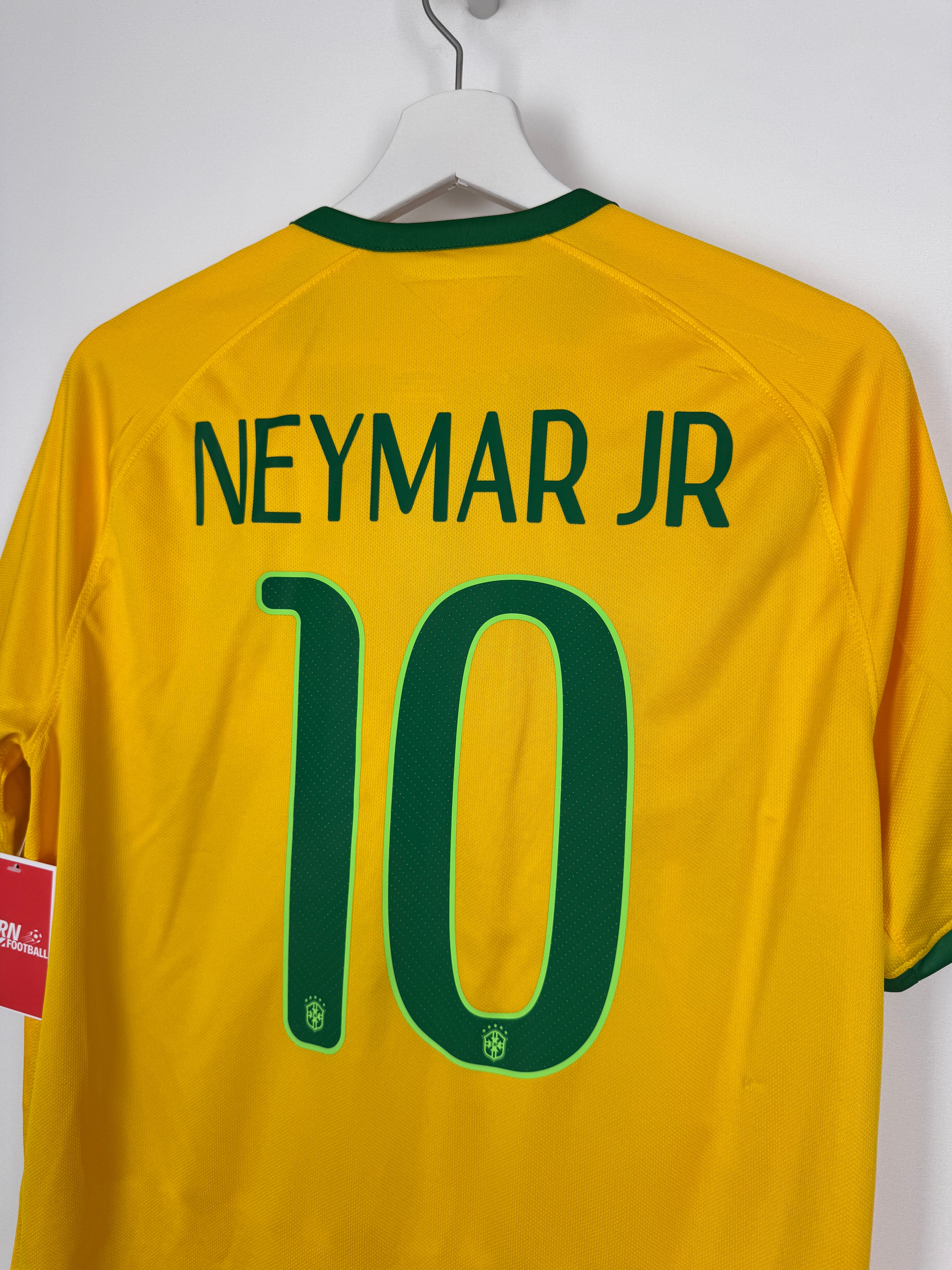 MAILLOT DE FOOTBALL BRÉSIL 2014 DOMICILE - NEYMAR JR #10 (M)