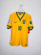 MAILLOT DE FOOTBALL BRÉSIL 2014 DOMICILE - NEYMAR JR #10 (M)