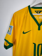 MAILLOT DE FOOTBALL BRÉSIL 2014 DOMICILE - NEYMAR JR #10 (M)