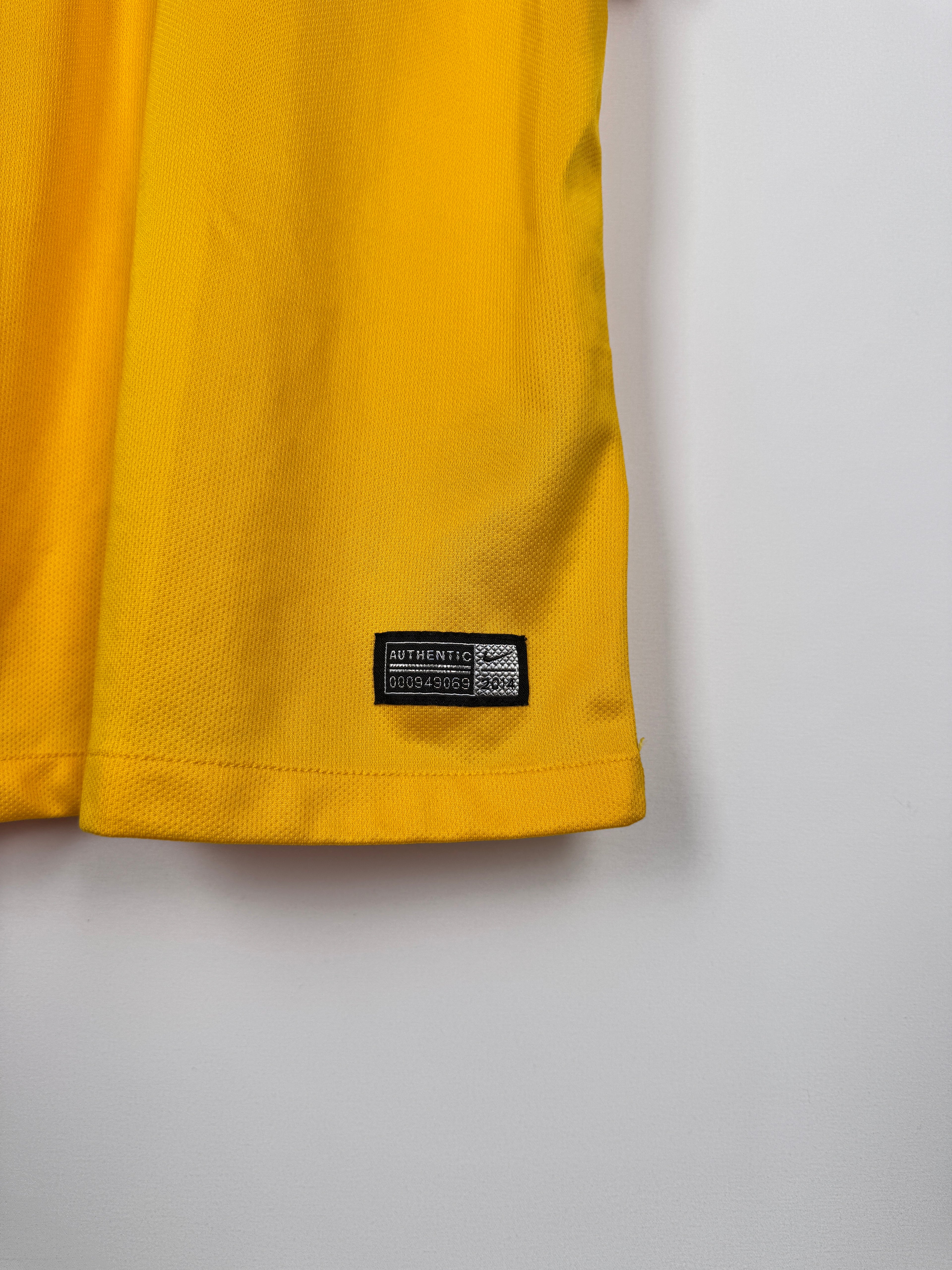 MAILLOT DE FOOTBALL BRÉSIL 2014 DOMICILE - NEYMAR JR #10 (M)