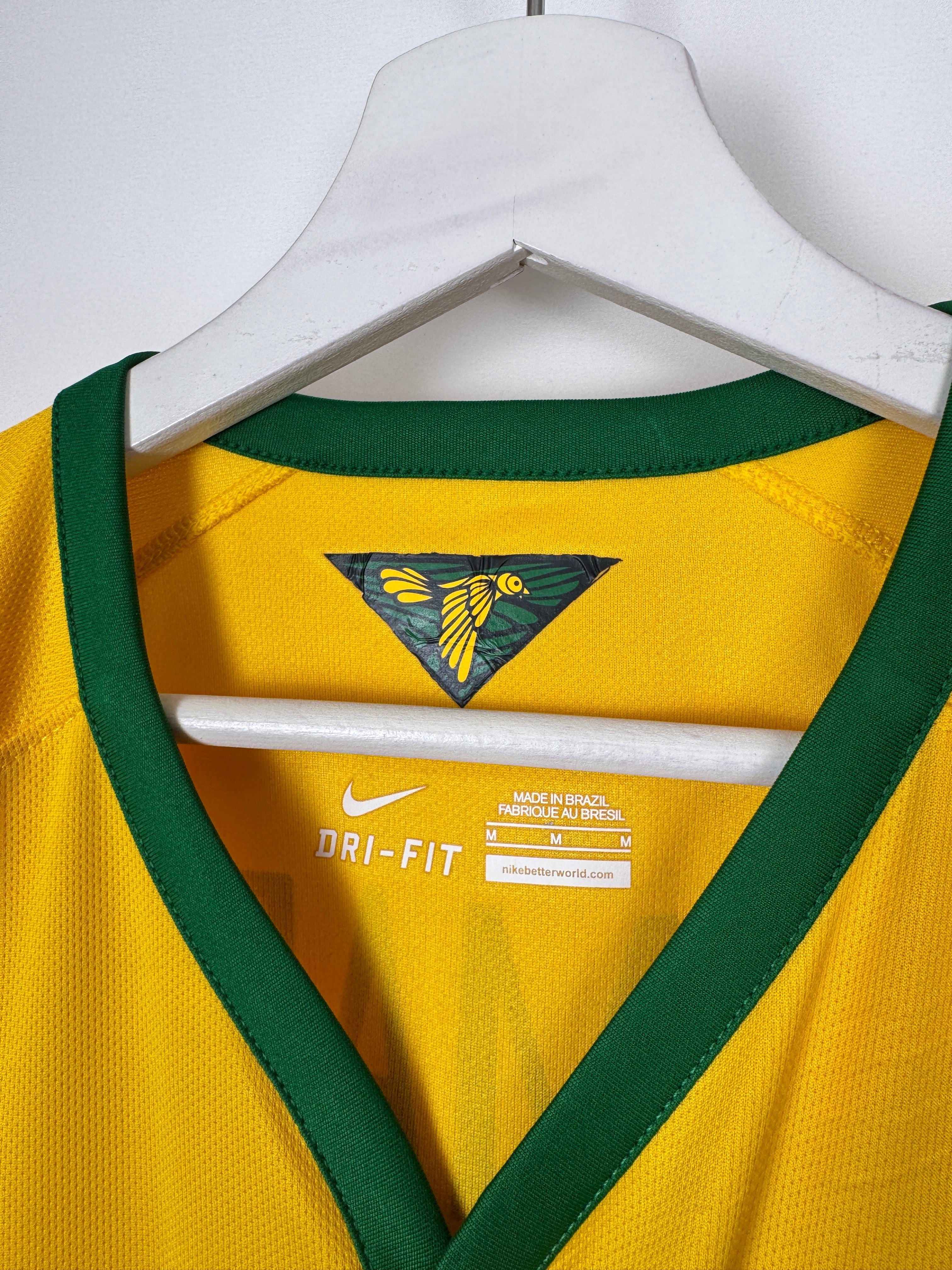 MAILLOT DE FOOTBALL BRÉSIL 2014 DOMICILE - NEYMAR JR #10 (M)