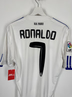 REAL MADRID 2010/2011 HOME FOOTBALL SHIRT - RONALDO #7 (S)